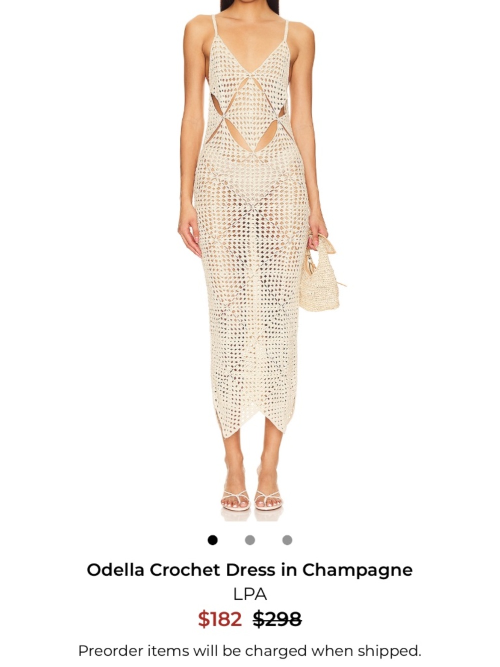 LPA odella crochet dress